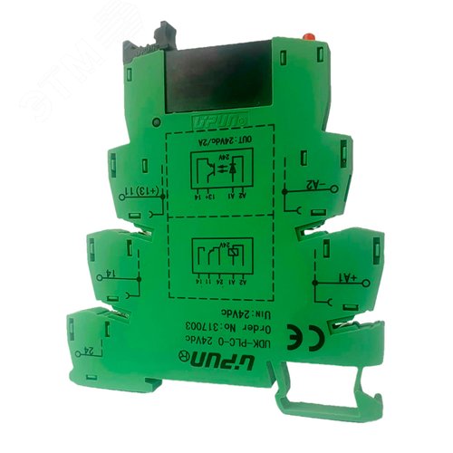 Изображение товара Модуль релейный с опторазвязкой UDK-PLC-O 24Vdc (шт)
