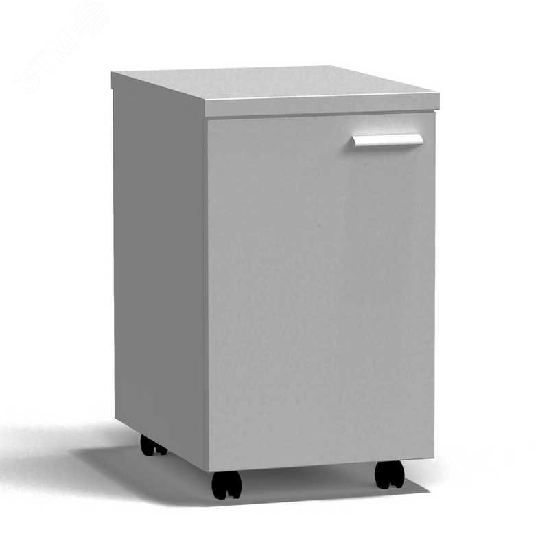 Изображение товара Тумба лабораторная подкатная, дверь левая, 400х540х670мм, средняя, серый металл - СТАЛЬ (шт)