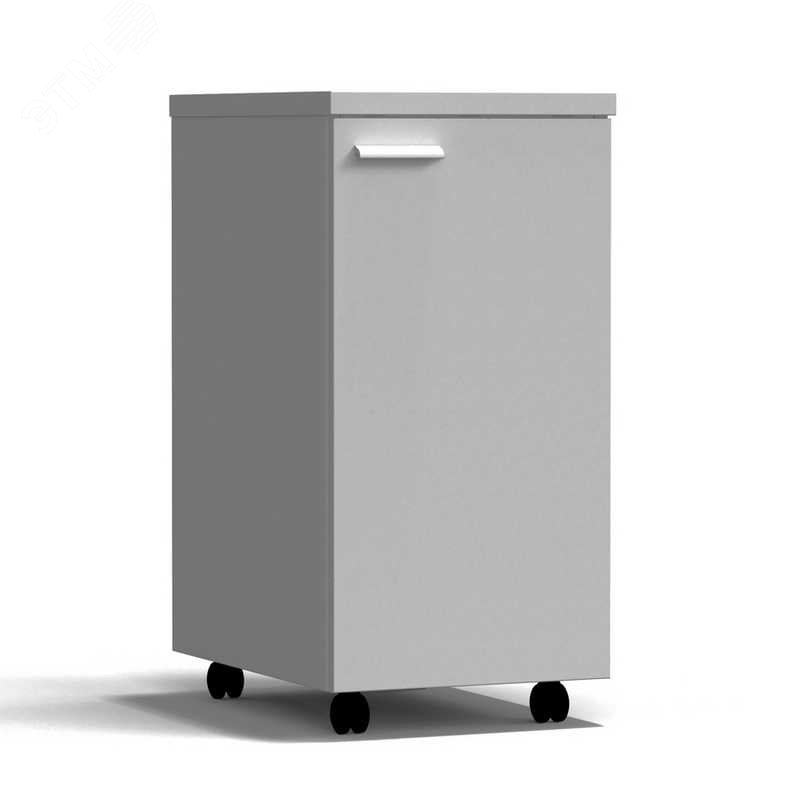 Изображение товара Лабораторная тумба подкатная с правой дверью 400х540х820 мм сталь серый