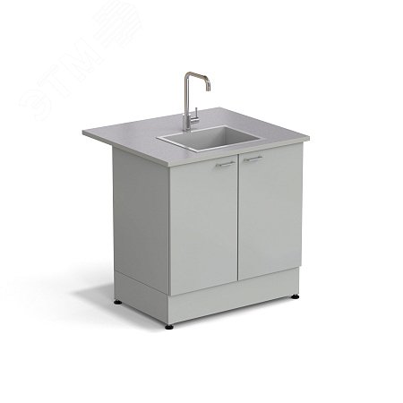 Изображение товара Лабораторный стол-мойка ЭКРОС 900х800х900 мм с чашей из стеклопластика Изображение товара Лабораторный стол-мойка ЭКРОС 900х800х900 мм с чашей из стеклопластика