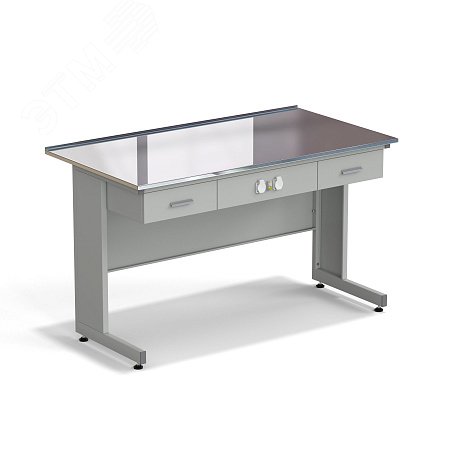 Изображение товара Лабораторный приборный стол с ящиками и электрикой 1500х800х900 мм Изображение товара Лабораторный приборный стол с ящиками и электрикой 1500х800х900 мм