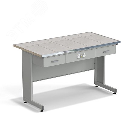 Изображение товара Лабораторный стол ЭКРОС 1500х800х900 мм с керамической поверхностью и ящиками Изображение товара Лабораторный стол ЭКРОС 1500х800х900 мм с керамической поверхностью и ящиками