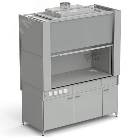 Изображение товара Лабораторный вытяжной шкаф с коконом из стеклопластика и водой 1800х820х2240 мм