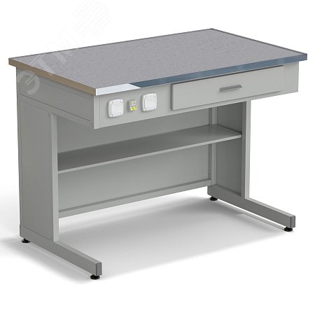 Изображение товара Демонстрационный лабораторный стол с электрикой 1212х750х900 монолитный керамогранит Изображение товара Демонстрационный лабораторный стол с электрикой 1212х750х900 монолитный керамогранит
