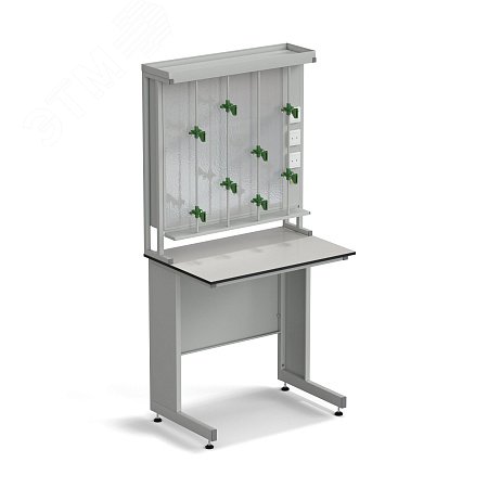 Изображение товара Лабораторный титровальный стол ЭКРОС 900х600х900 мм с рабочей поверхностью LABGRADE
