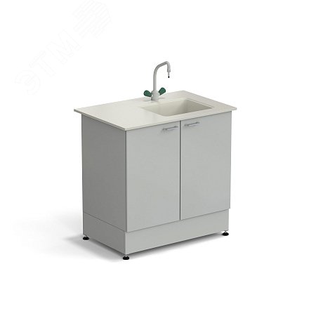 Изображение товара Лабораторный стол-мойка ЭКРОС 900х600х900 мм из полипропилена