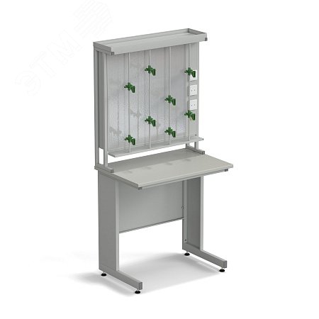 Изображение товара Лабораторный титровальный стол ЭКРОС 900х600х900 мм с серой ламинационной поверхностью