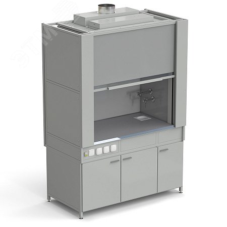 Изображение товара Шкаф вытяжной лабораторный стеклопластик с водой и электрикой 1500х820х2240 мм