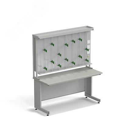 Изображение товара Стол титровальный лабораторный Экрос 1500х600х750 мм серый ламинированный