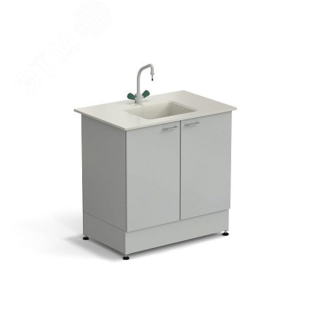 Изображение товара Лабораторный стол-мойка ЭКРОС 900х600х900 мм полипропилен