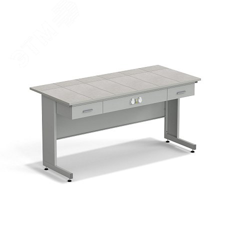 Изображение товара Лабораторный приборный стол с ящиками и электрикой 1800х800х900 мм Изображение товара Лабораторный приборный стол с ящиками и электрикой 1800х800х900 мм