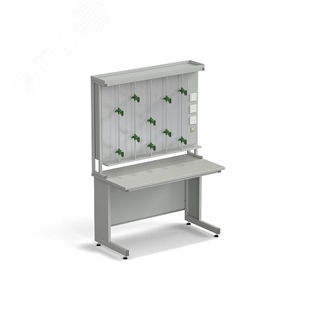 Изображение товара Лабораторный титровальный стол Экросхим 1200x600x750 мм серый ламинированный