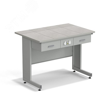 Изображение товара Лабораторный приборный стол ЭКРОС 1200х800х900 мм с керамической поверхностью Изображение товара Лабораторный приборный стол ЭКРОС 1200х800х900 мм с керамической поверхностью