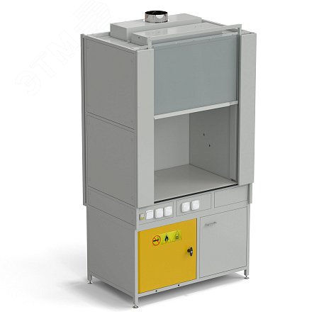 Изображение товара Шкаф вытяжной лабораторный стеклопластиковый с электрикой 1200х820х2240 мм