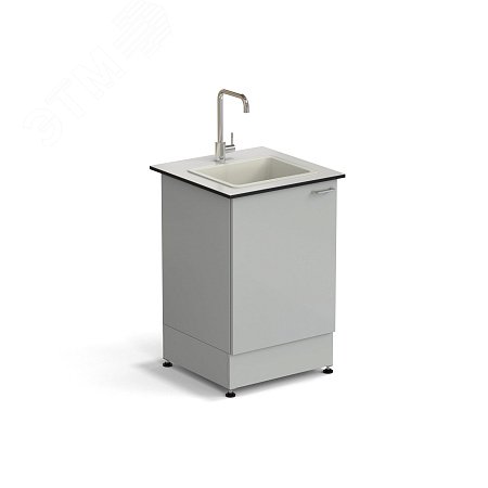 Изображение товара Лабораторный стол-мойка ЭКРОС 600х600х900 мм с чашей из полипропилена