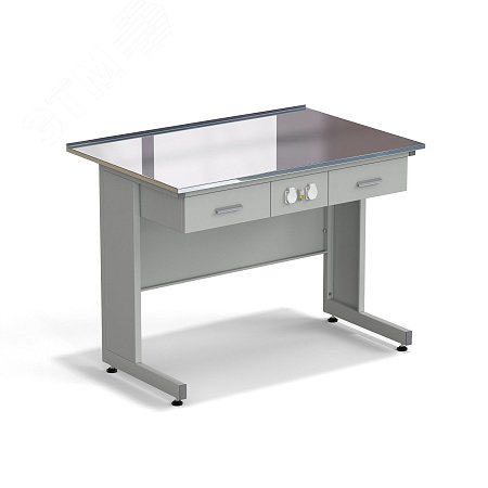 Изображение товара Лабораторный стол ЭКРОС 1200х800х900 мм с ящиками и электрикой Изображение товара Лабораторный стол ЭКРОС 1200х800х900 мм с ящиками и электрикой