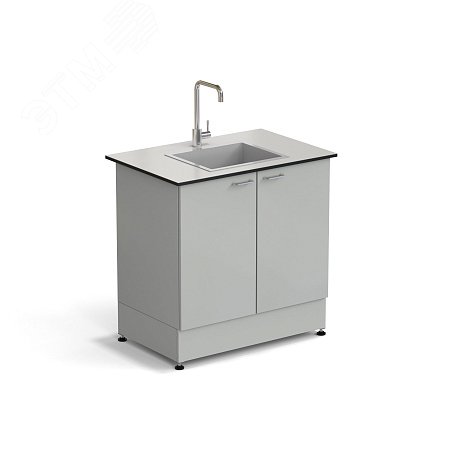 Изображение товара Лабораторный стол-мойка ЭКРОС 900х600х900 мм со стеклопластиковой чашей