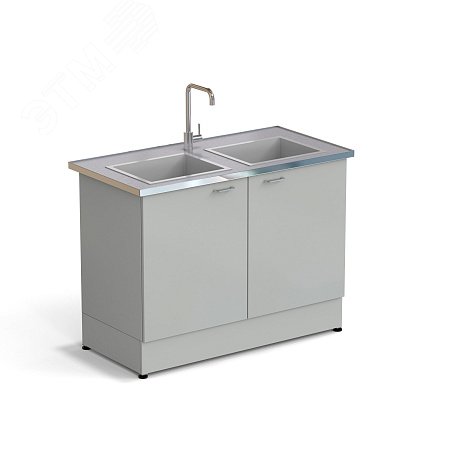 Изображение товара Лабораторный стол ЭКРОС 1200х600х900 мм со стеклопластиковыми чашами