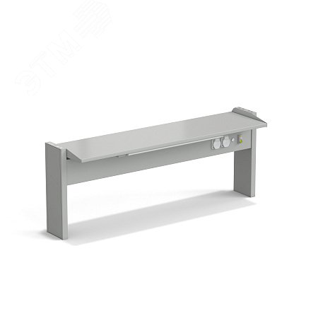 Изображение товара Лабораторный пристенный стеллаж ЭКРОС 1200 мм с одной полкой для хранения