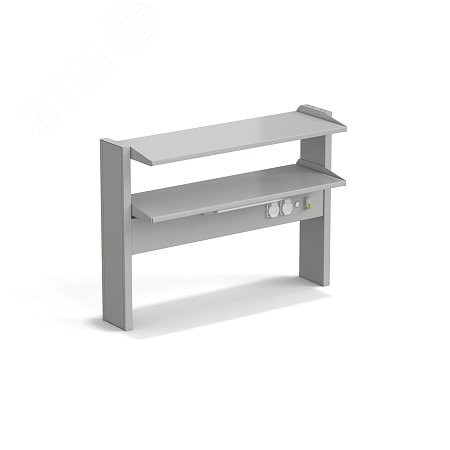 Изображение товара Лабораторный пристенной стеллаж ЭКРОС на 900 мм с двумя полками