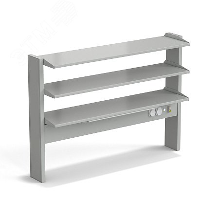 Изображение товара Лабораторный пристенный стеллаж ЭКРОС с тремя полками на 1200