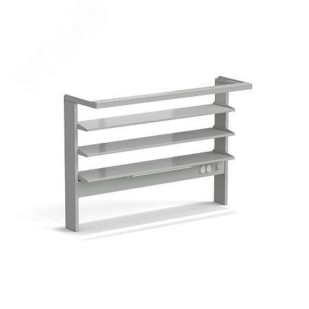 Изображение товара Стеллаж технологический пристенный лабораторный ЭКРОС с 3 полками и светильником