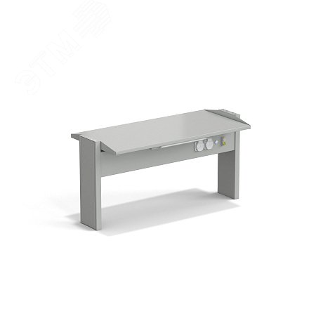 Изображение товара Стеллаж лабораторный островной ЭКРОС с одной полкой 900 мм