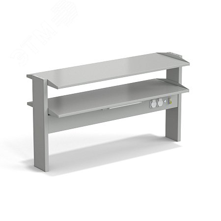 Изображение товара Лабораторный стеллаж островной ЭКРОС 2 полки 1200 мм Россия