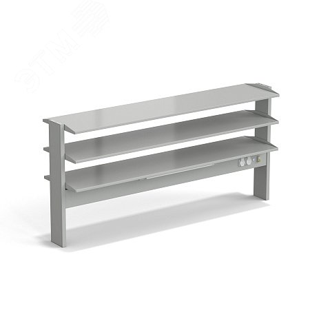 Изображение товара Лабораторный островной стеллаж ЭКРОС на 1800 с тремя полками