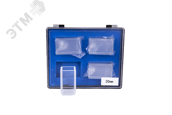 Изображение товара Кювета стеклянная КФК 20 мм, Экрос продаются кратно 4 штукам (шт)