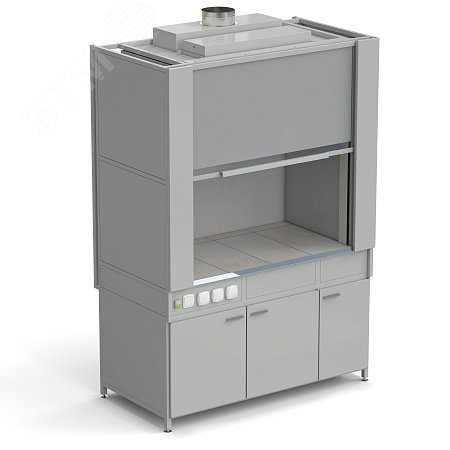 Изображение товара Лабораторный вытяжной шкаф из стеклопластика 1500x820x2240 мм с электрикой