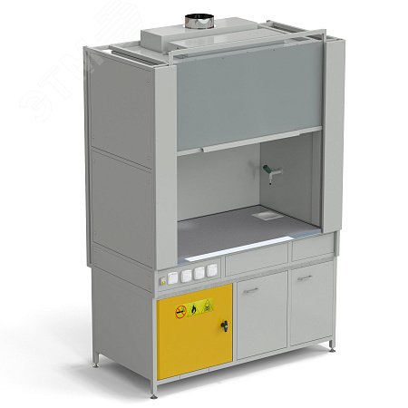 Изображение товара Лабораторный вытяжной шкаф из стеклопластика с водой и электрикой 1500х820х2240 мм