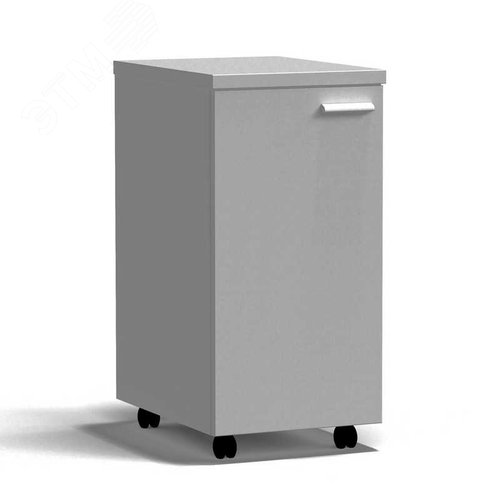 Изображение товара Тумба лабораторная подкатная, дверь левая, 400х540х820мм, высокая, серый металл - СТАЛЬ (шт)