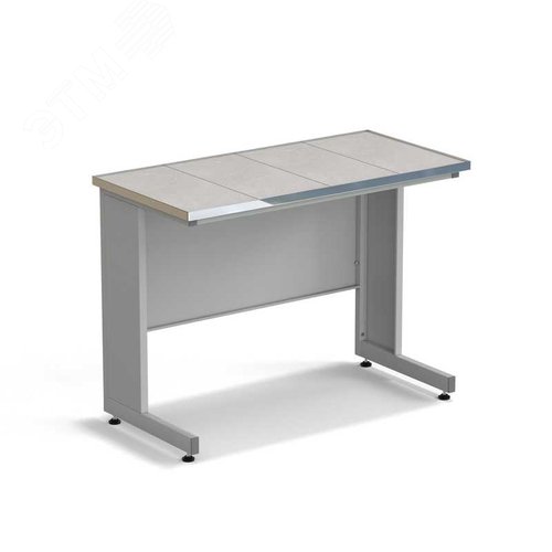 Изображение товара Стол лабораторный пристенный 1200х600х900мм, раб. поверхность - КЕРАМИКА с НС бортиком (шт)