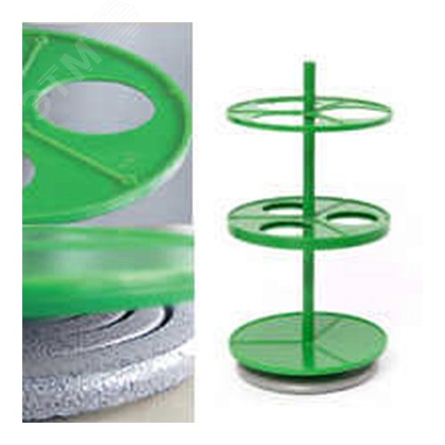 Изображение товара Штатив ЭКРОС-2950 (ПЭ-2950) для 3-х цилиндрических делительных воронок объемом 1000 мл (шт)