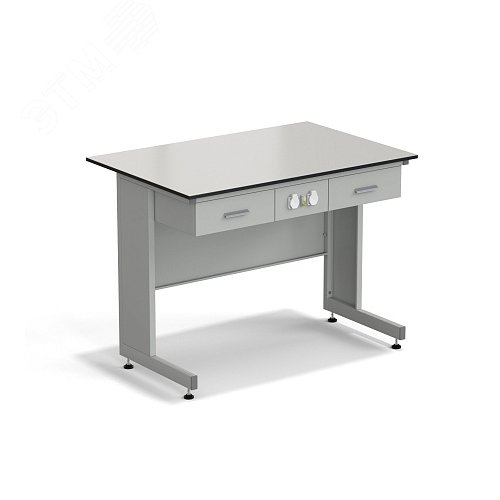 Изображение товара Стол лабораторный приборный с ящиками и электрикой ЭКРОС 1200х800х900 мм, раб. поверхность - LABGRADE (LG,СМ) (шт)