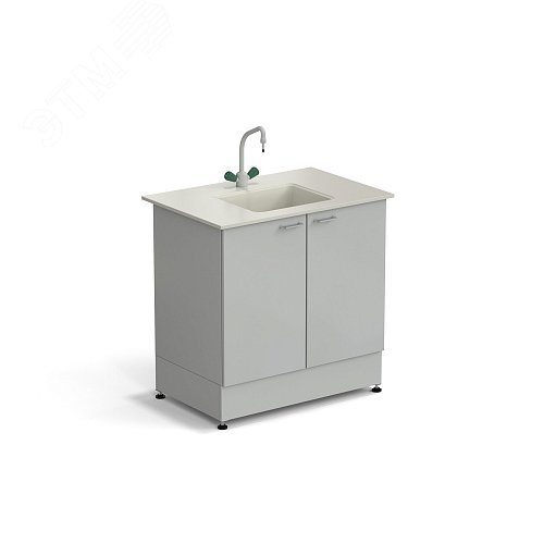 Изображение товара Стол-мойка лабораторная ЭКРОС 900х600х900 мм, чаша полипропилен по центру, раб. поверхность - ПОЛИПРОПИЛЕН (ПП,СМ) (шт)