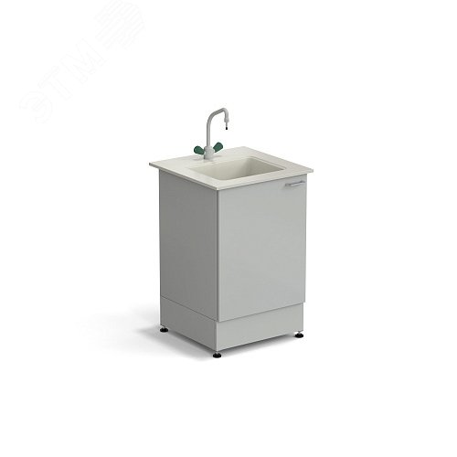 Изображение товара Стол-мойка лабораторная ЭКРОС 600х600х900 мм, чаша полипропилен, раб. поверхность - ПОЛИПРОПИЛЕН (ПП,СМ) (шт)