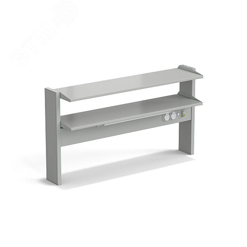 Изображение товара Стеллаж технологический пристенный лабораторный ЭКРОС с двумя полками на 1200 (СТ,СМ) (шт)