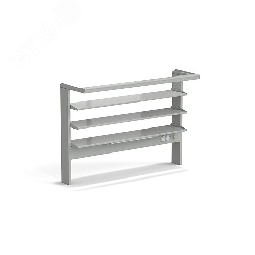 Изображение товара Стеллаж технологический пристенный лабораторный ЭКРОС с тремя полками и светильником на 1500 (СТ,СМ) (шт)