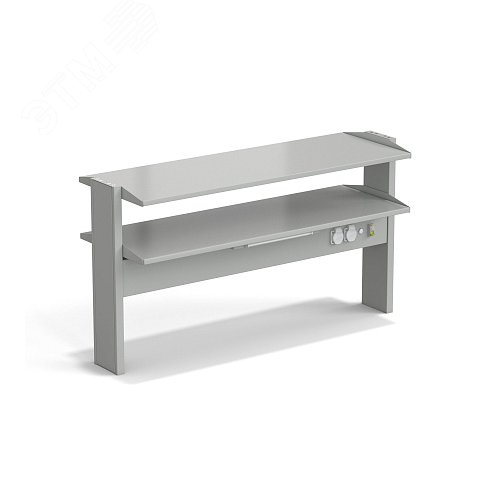 Изображение товара Стеллаж технологический островной лабораторный ЭКРОС с двумя полками на 1200 (СТ,СМ) (шт)