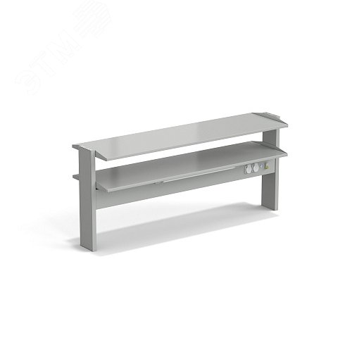 Изображение товара Стеллаж технологический островной лабораторный ЭКРОС с двумя полками на 1500 (СТ,СМ) (шт)