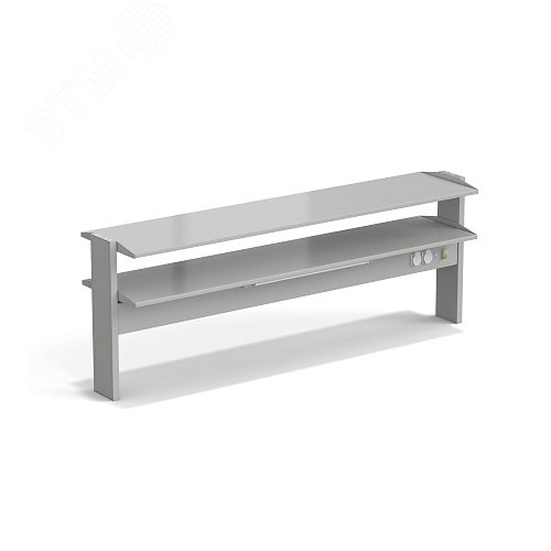 Изображение товара Стеллаж технологический островной лабораторный ЭКРОС с двумя полками на 1800 (СТ,СМ) (шт)