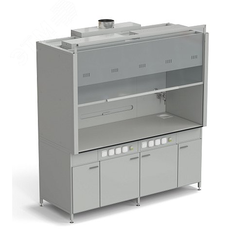 Изображение товара Шкаф вытяжной лабораторный 2 светильника 2 комплекта воды 2000х900х2145 мм, раб. поверхность - LABGRADE (LG,СМ) (шт)