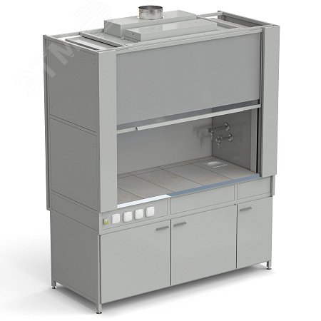 Изображение товара Лабораторный вытяжной шкаф из стеклопластика с водой и электрикой 1800х820х2240 мм