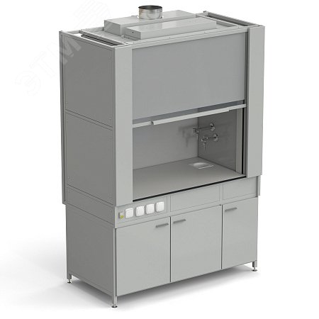 Изображение товара Лабораторный шкаф вытяжной стеклопластиковый с водой и электрикой 1500х820х2240 мм