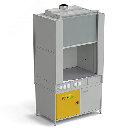 Изображение товара Лабораторный вытяжной шкаф из стеклопластика 1200х820х2240 мм с отсеками