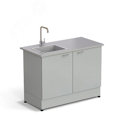 Изображение товара Лабораторный стол-мойка ЭКРОС 1200х600х900 мм с чашей из стеклопластика