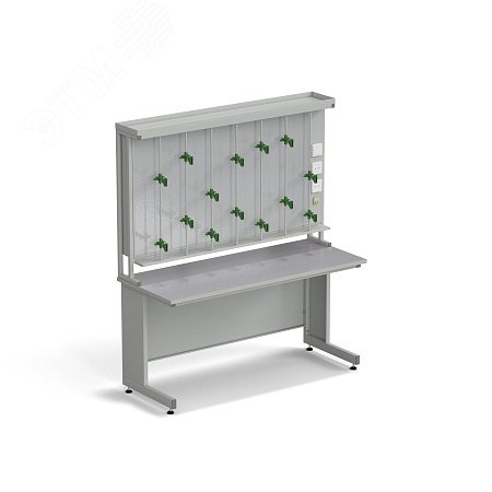 Изображение товара Лабораторный титровальный стол ЭКРОС 1500х600х750мм с монолитной керамогранитной поверхностью