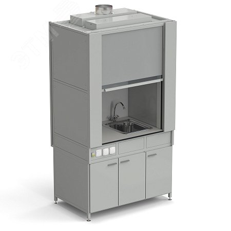 Изображение товара Лабораторный шкаф вытяжной с коконом из стеклопластика 1200х820х2240 мм